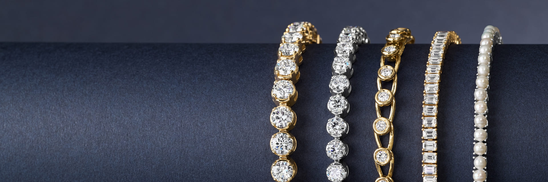 Blue Nile diamond and pearl jewelry.
